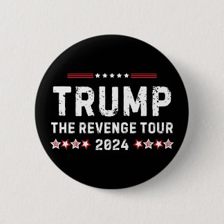 Bóton Redondo 5.08cm Trump The Revenge Tour 2024 Presidente