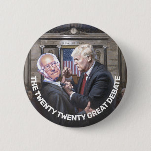 Bóton Redondo 5.08cm Trump V. Sanders