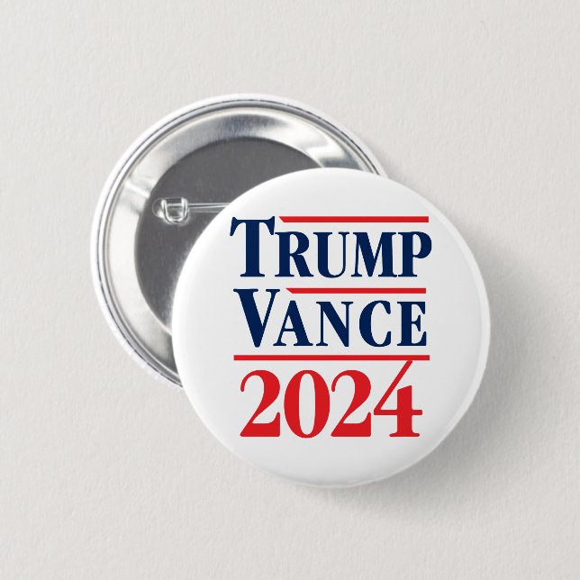 Bóton Redondo 5.08cm Trump Vance 2024 (Frente & Verso)