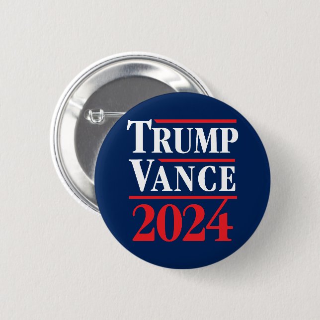 Bóton Redondo 5.08cm Trump Vance 2024 (Frente & Verso)