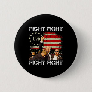 Bóton Redondo 5.08cm Trump Vance 2024 Fight