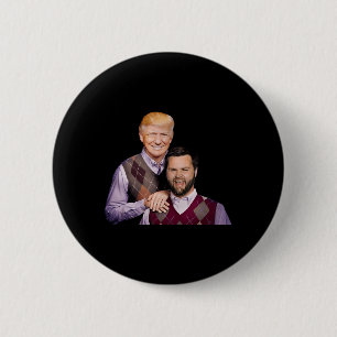 Bóton Redondo 5.08cm Trump Vance 2024 Irmãos Funny Parody Trump J.d.