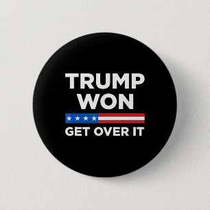 Bóton Redondo 5.08cm Trump Won Supera 2024 Donald Trump Won 2024 1