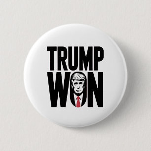 Bóton Redondo 5.08cm Trump Won Trump Vance Presidente da República