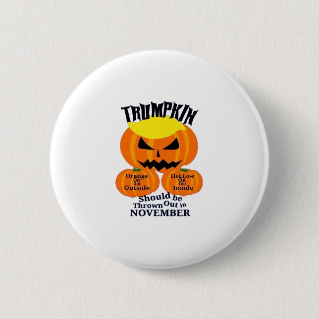 Bóton Redondo 5.08cm Trumpkin Clássico (Frente)
