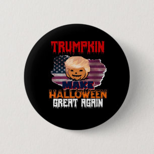 Bóton Redondo 5.08cm Trumpkin Halloween Classic