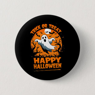 Bóton Redondo 5.08cm Truque Ou Trate O Feliz Halloween Ghost Costume Di
