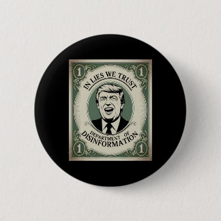 Bóton Redondo 5.08cm “trust Nobody” - Trump Nknote Parody 2