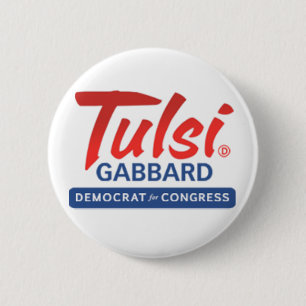 Bóton Redondo 5.08cm Tulsi Gabbard para o congresso