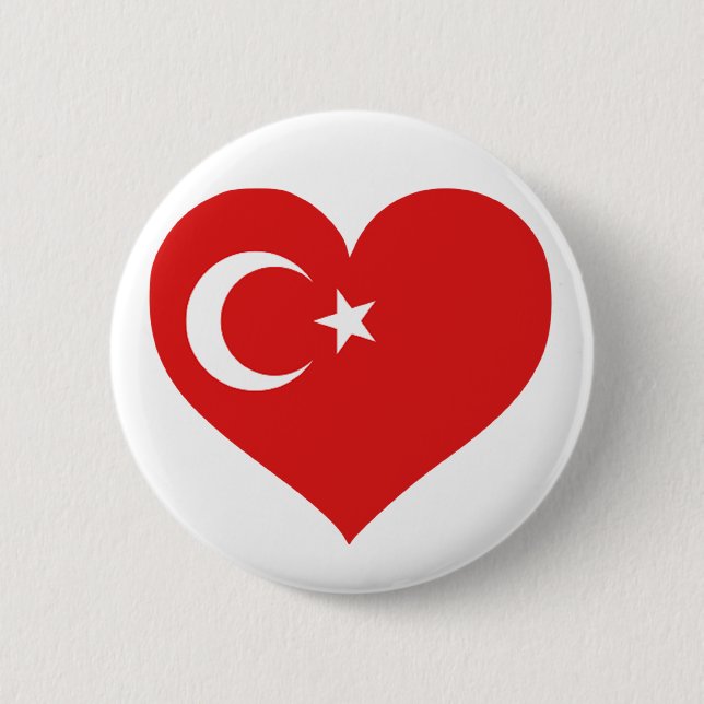 Bóton Redondo 5.08cm Turkiye Love (Frente)