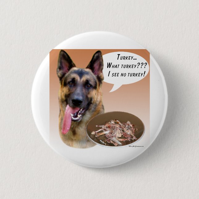 Bóton Redondo 5.08cm Turquia german shepherd (Frente)