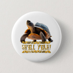 Bóton Redondo 5.08cm Turtle 001 Shell!