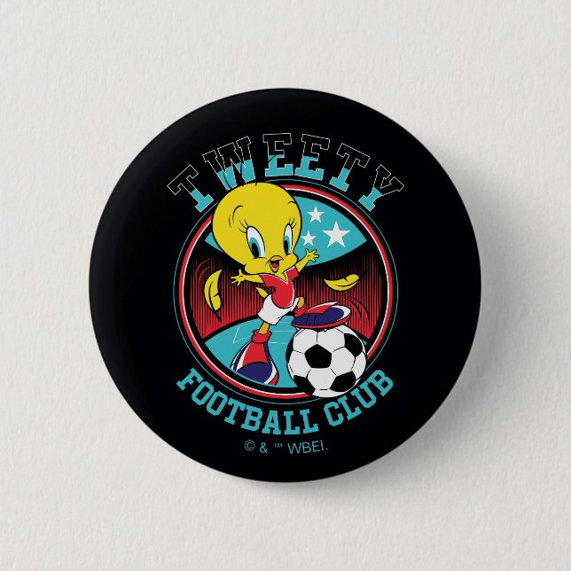 Bóton Redondo 5.08cm TWEETY™ Football Club Badge (Frente)