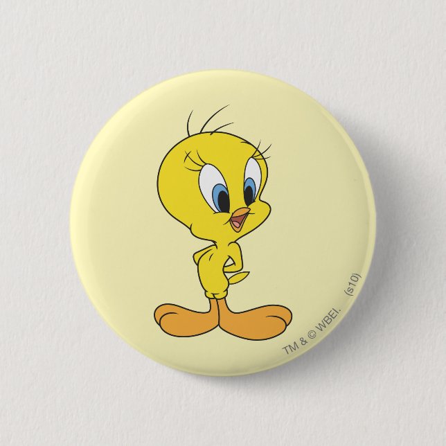 Bóton Redondo 5.08cm Tweety Haha (Frente)