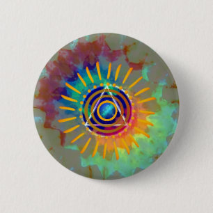 Bóton Redondo 5.08cm Tyedye espiritual