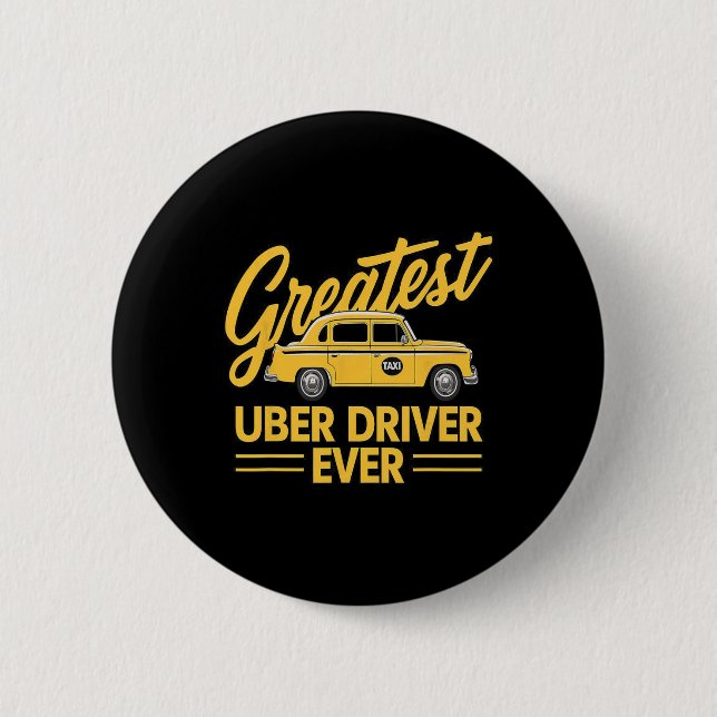 Bóton Redondo 5.08cm Uber Driver Uber Engraçado no Driver Uber 4 (Frente)