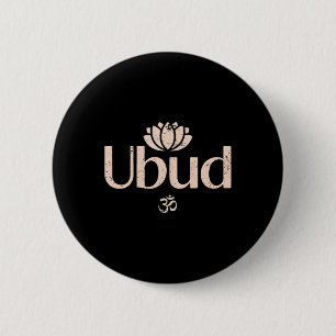 Bóton Redondo 5.08cm Ubud Li Om Espiritual Lótus Viagem Meditação Yoga