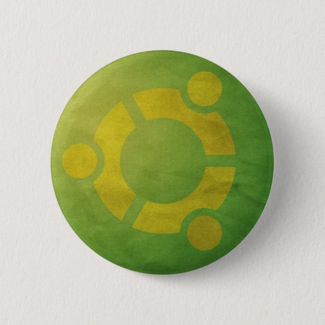 Bóton Redondo 5.08cm Ubuntu (Frente)