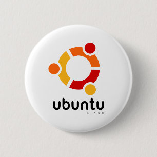 Bóton Redondo 5.08cm Ubuntu Linux Open Source