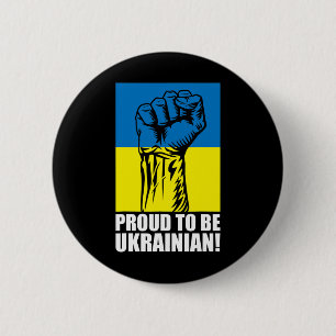 Bóton Redondo 5.08cm Ucrânia Ucranianos Ucraniano Kiev Trysub Bandeira 