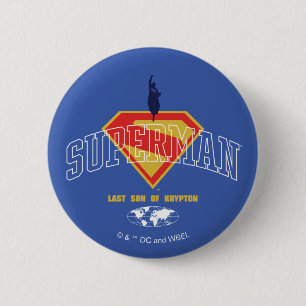Bóton Redondo 5.08cm Último Filho de Krypton Emblem