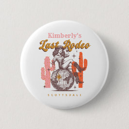 Bóton Redondo 5.08cm Último Rodeio da Caubói Rosa do Oeste - Festa de D