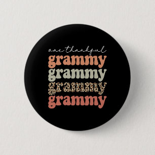 Bóton Redondo 5.08cm Um agradecido Grammy Autumn Fall deixa Obrigados