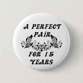 Bóton Redondo 5.08cm Um aniversário de 15 anos