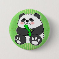 Um Bebê Bonito Comendo Bambu Stalk
