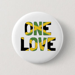 Bóton Redondo 5.08cm Um Botão Jamaicano One Love