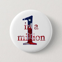 Bóton Redondo 5.08cm Um Em Um Milhão