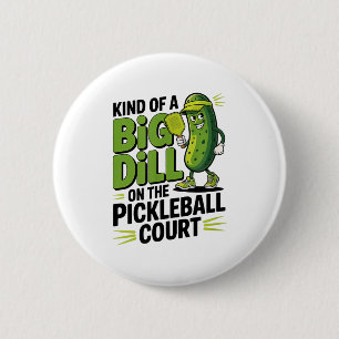 Bóton Redondo 5.08cm Um grande problema na quadra de pickleball engraça