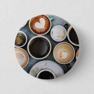 Bóton Redondo 5.08cm Um Sonho de Café Amantes de Cafeína