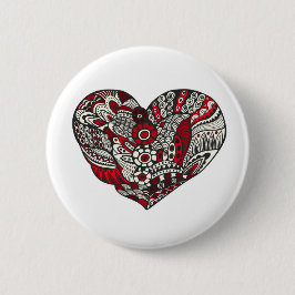 Bóton Redondo 5.08cm Um toque de vermelho