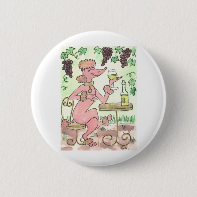 Bóton Redondo 5.08cm Um vidro delicioso de Pinot Gris (Frente)