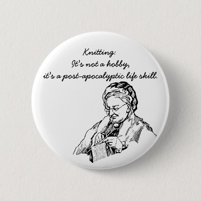 Bóton Redondo 5.08cm Uma habilidade cargo-apocalíptico da vida (Frente)