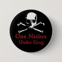 Uma nação sob o botão do Grog (crânio branco)