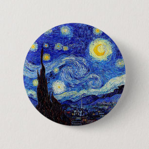 Bóton Redondo 5.08cm Uma noite estrelado inspirou produtos do clássico