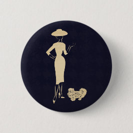 Bóton Redondo 5.08cm Uma nova imagem da moda dos anos 50