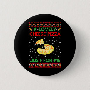 Bóton Redondo 5.08cm Uma Pizza De Queijo Sozinha Diversão Da Casa Kevin