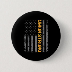 Bóton Redondo 5.08cm União Forte com a bandeira americana clássica