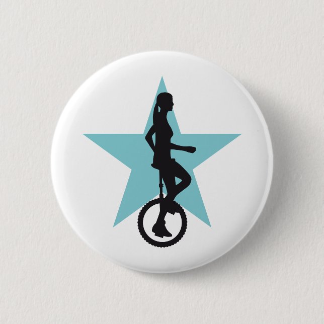 Bóton Redondo 5.08cm unicycle rider (Frente)