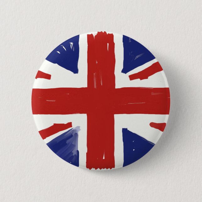 Bóton Redondo 5.08cm Union Jack desalinhado (Frente)