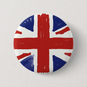 Bóton Redondo 5.08cm Union Jack desalinhado