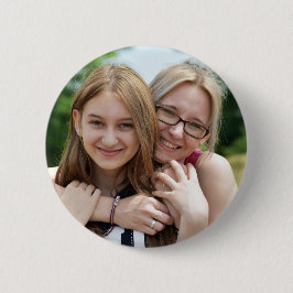 Bóton Redondo 5.08cm Unique 2¼ Round Button with Your Picture