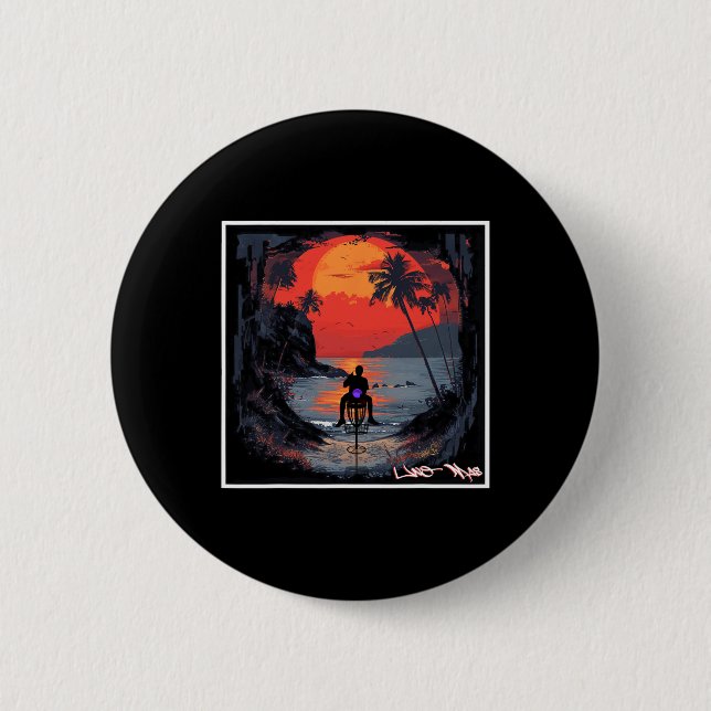 Bóton Redondo 5.08cm Uno Mas - Disc Golf  (Frente)