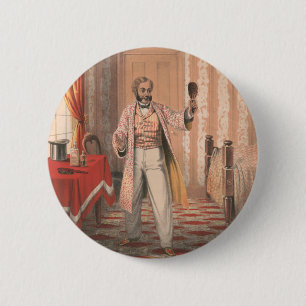 Bóton Redondo 5.08cm Uphams Hair Dye, Circa 1864