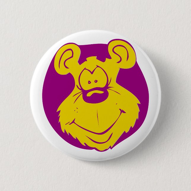 Bóton Redondo 5.08cm Urso (Frente)