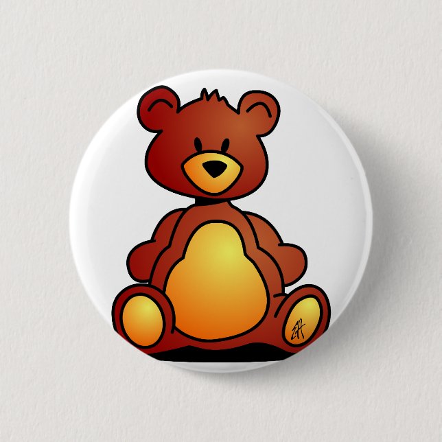 Bóton Redondo 5.08cm Urso de ursinho (Frente)
