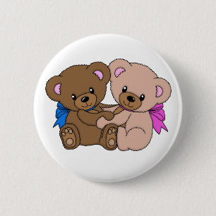 Bóton Redondo 5.08cm Ursos de Peluche